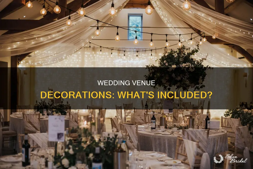 do wedding venues include decorations