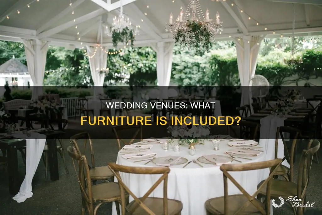 do wedding venues include tables and chairs