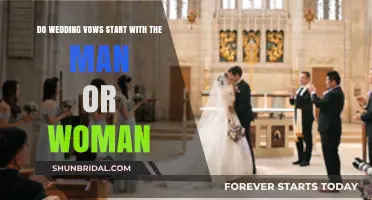 Who Speaks First? The Traditional Order of Wedding Vows