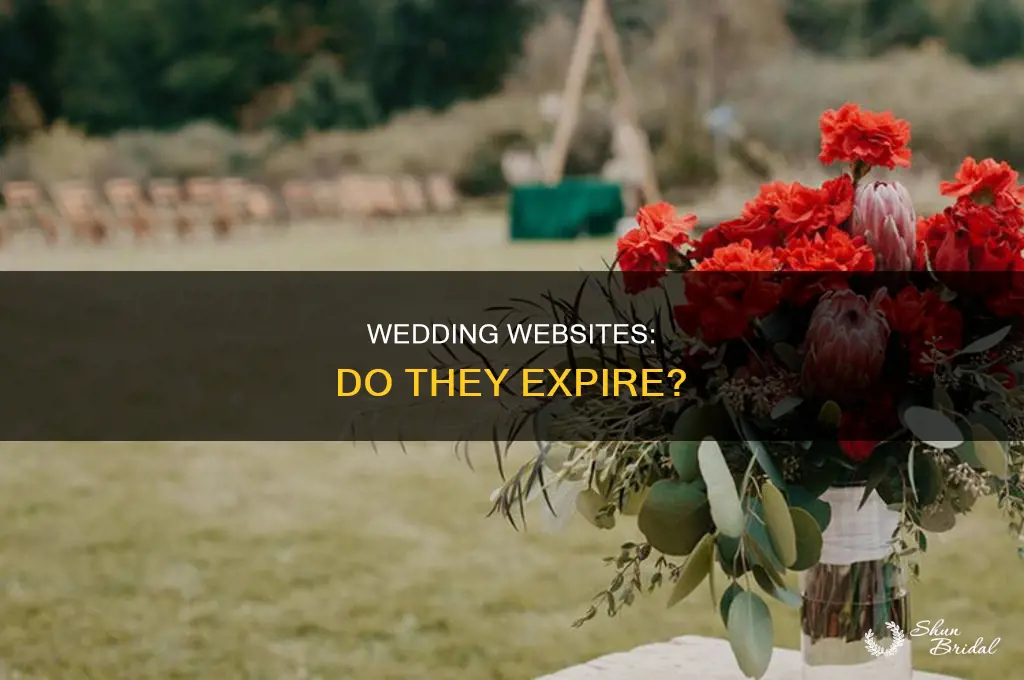 do wedding websites expire