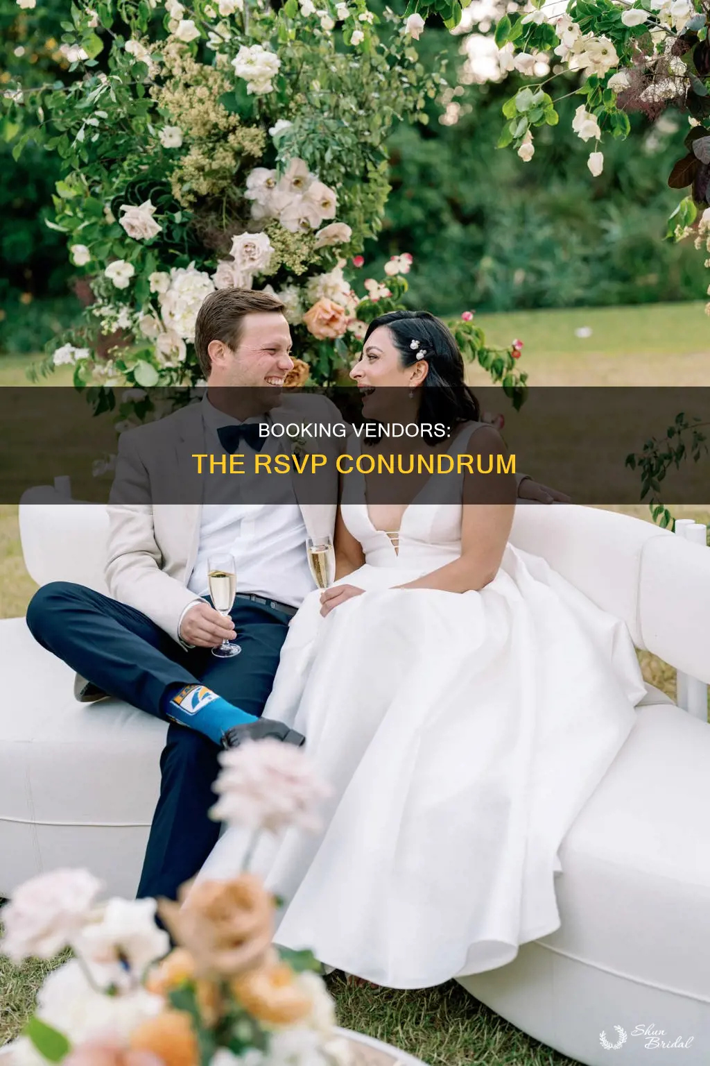 do weddings book vendors before rsvp