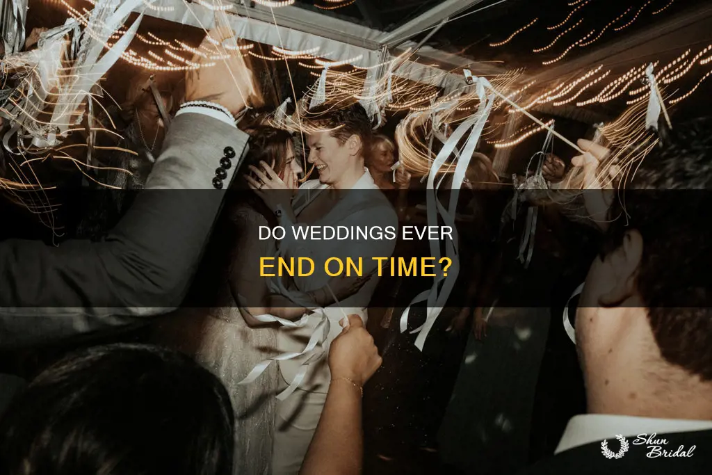 do weddings end on time