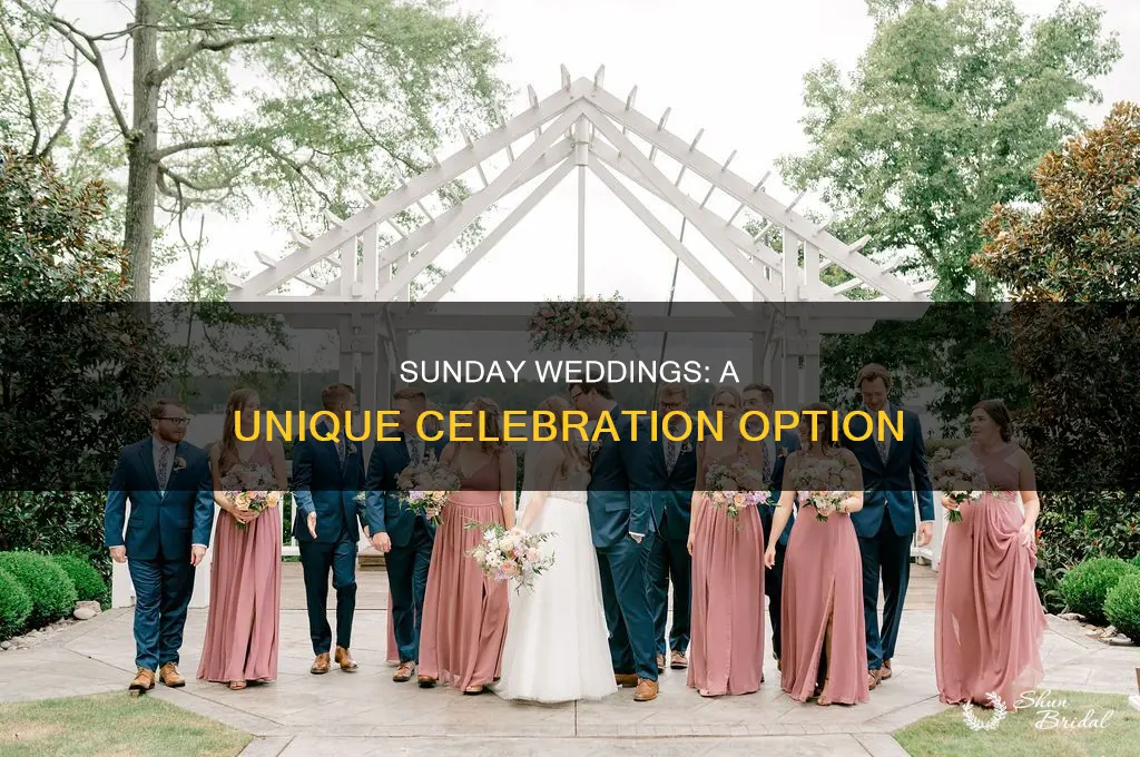 do weddings happen on sundays