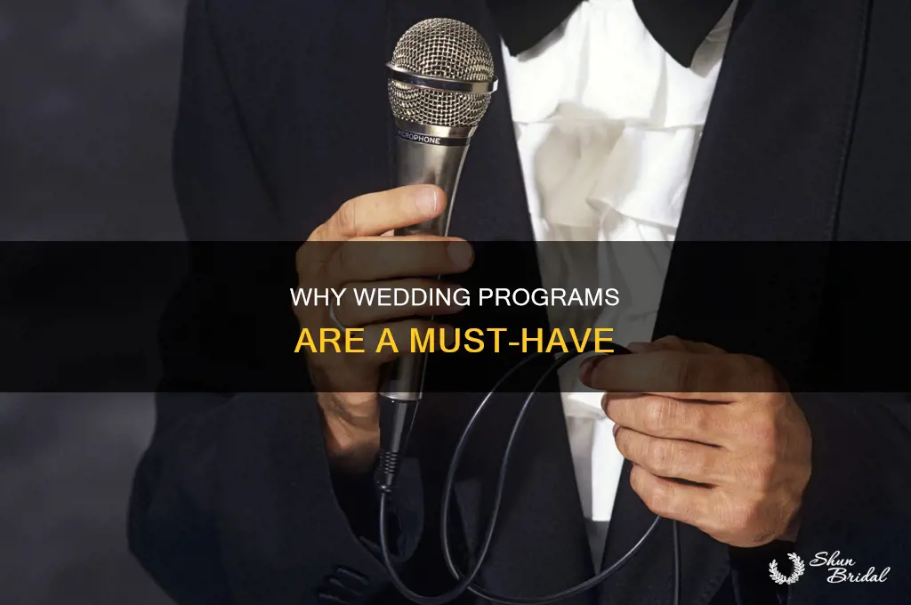 do weddings have programs