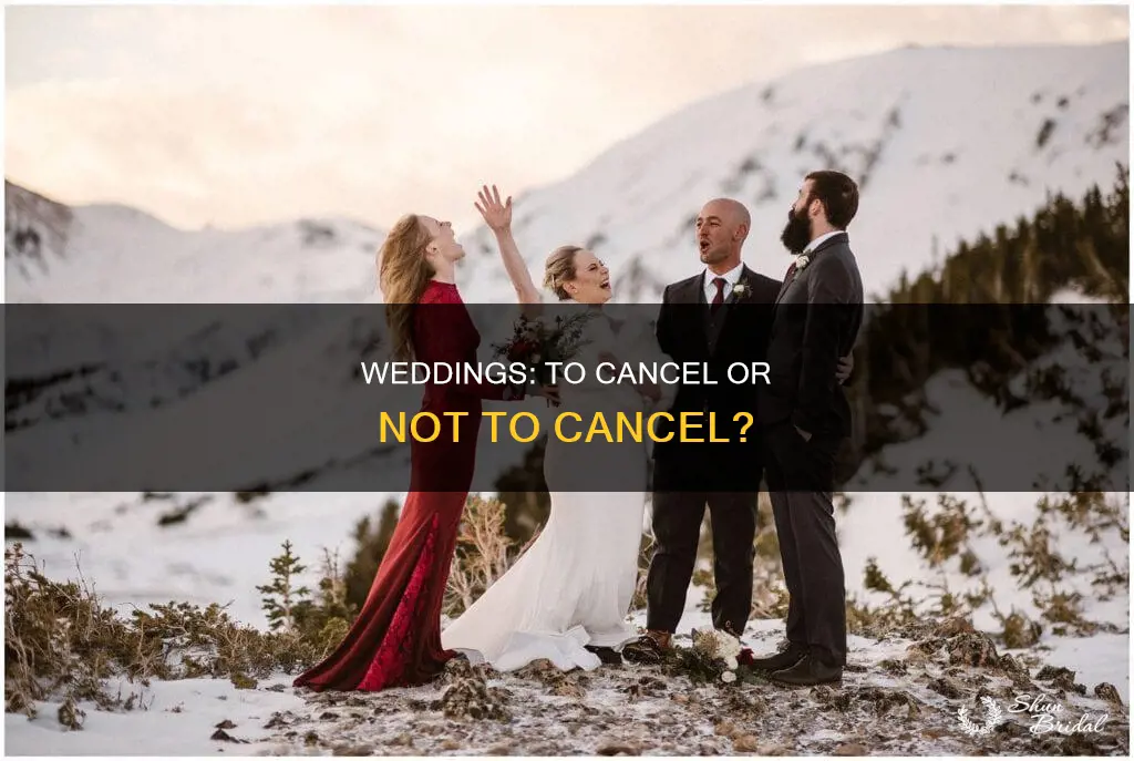 do weddings need to be cancelled