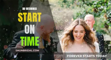 Are weddings ever on time?