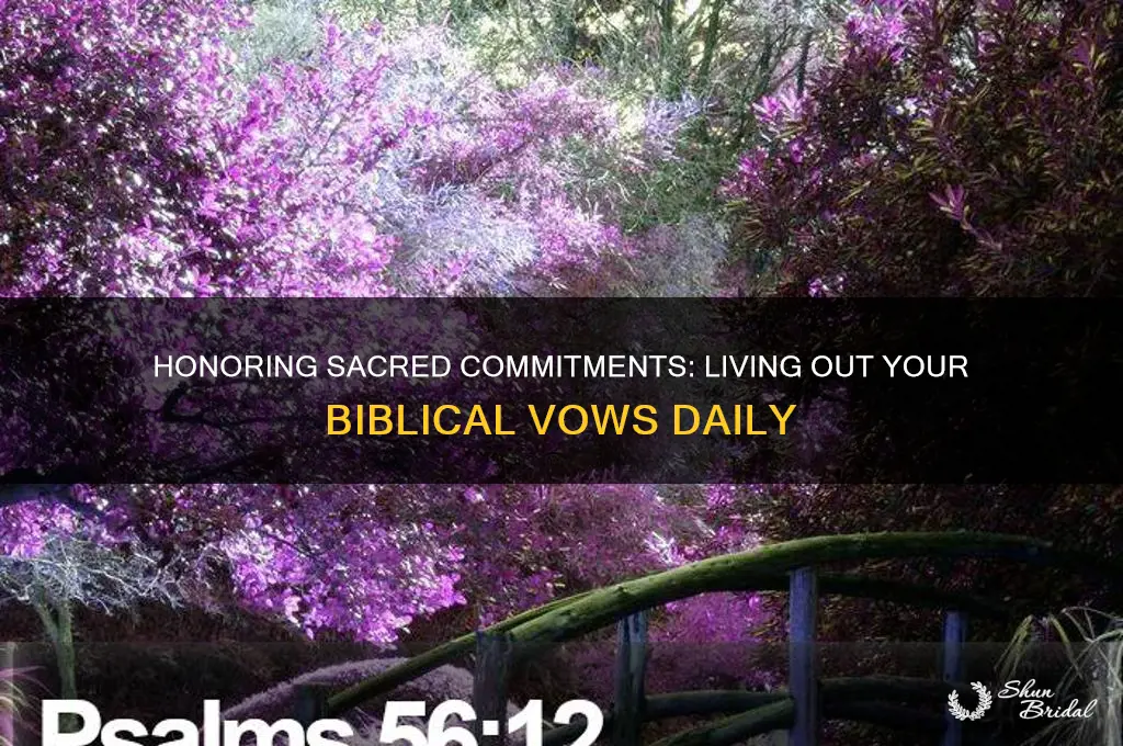 do what you vowed in the bible