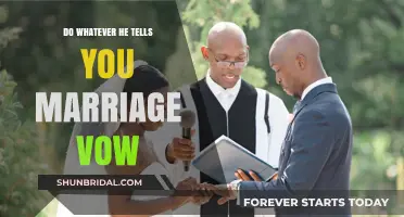 Honoring the Sacred Vow: 'Do Whatever He Tells You' in Marriage