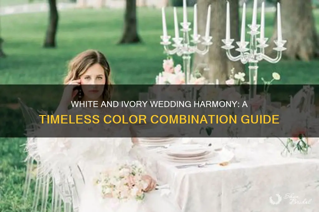 do white and ivory go together wedding