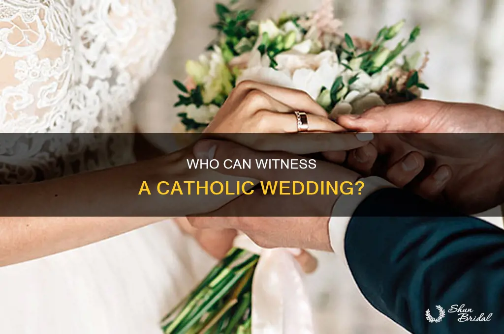 do witnesses at a catholic wedding have to be catholic