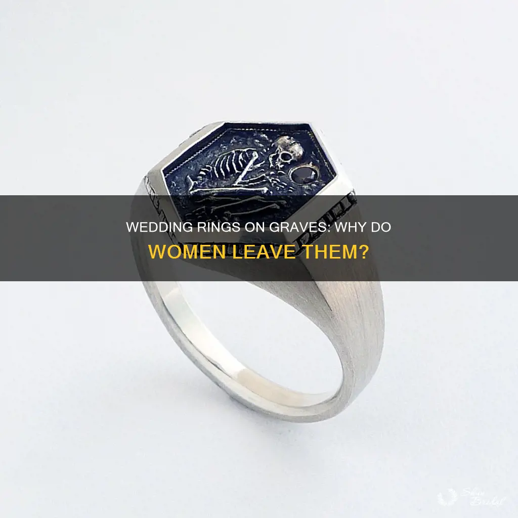 do women leave wedding rings on graves