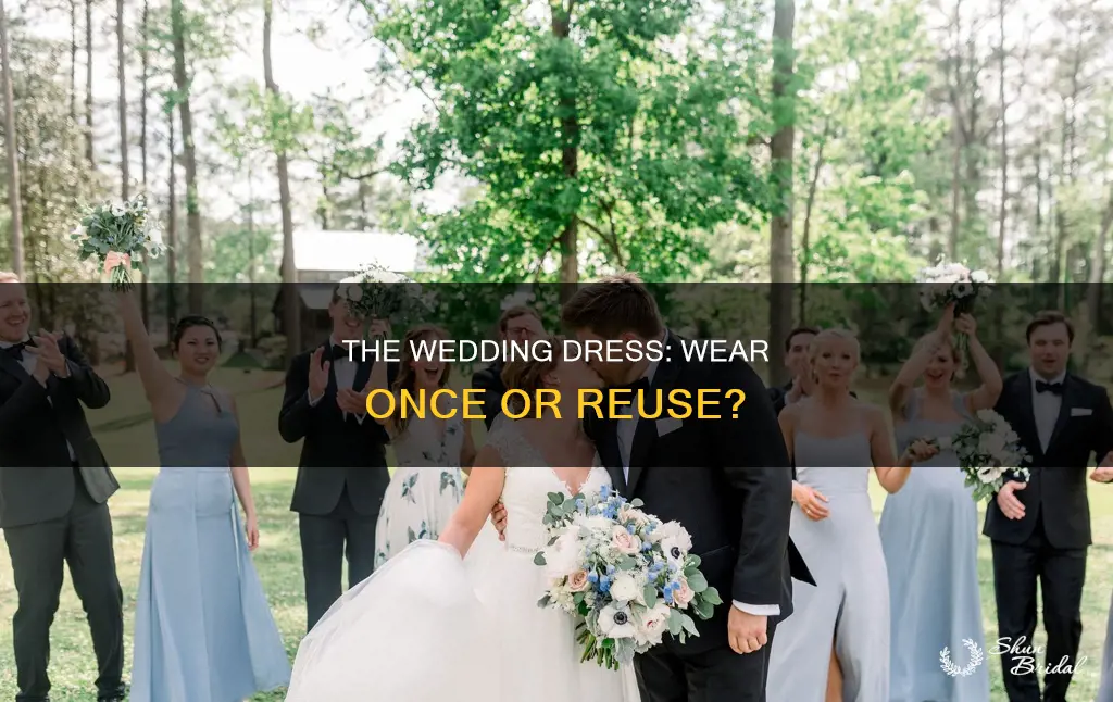 do women wear their wedding dresses after the ceremony