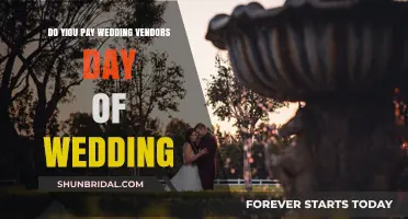 Should You Pay Wedding Vendors on the Day of Your Wedding?