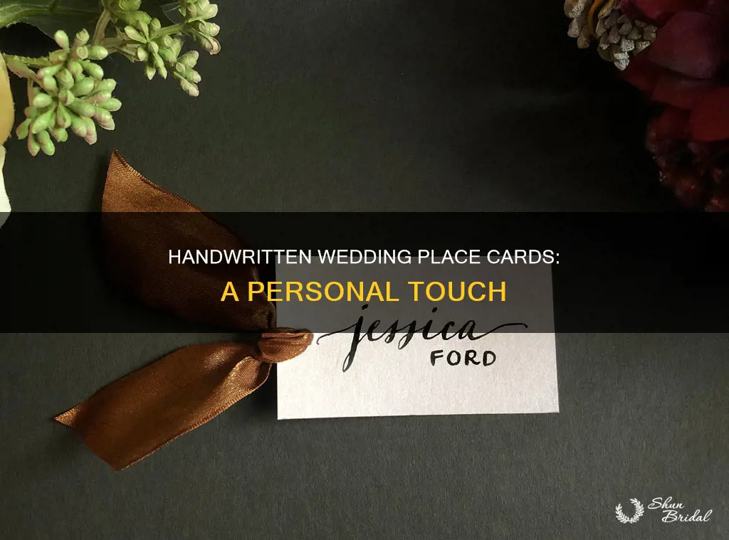 do yoi hand write placecards for a wedding reception