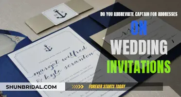 How to Address a Captain on a Wedding Invitation