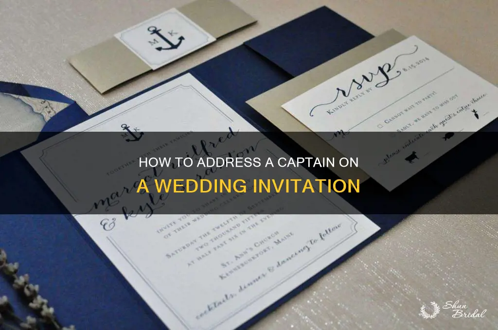 do you abbreviate captain for addresses on wedding invitations