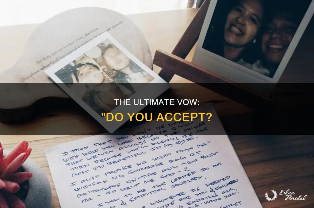 do you accept as your lawfully wedded husband