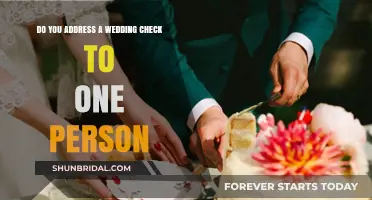 Who Gets the Wedding Check?