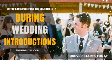 Announcing Names at Weddings: First, Last, or Both?