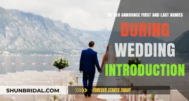 Announcing the Newlyweds: First and Last Names at Weddings