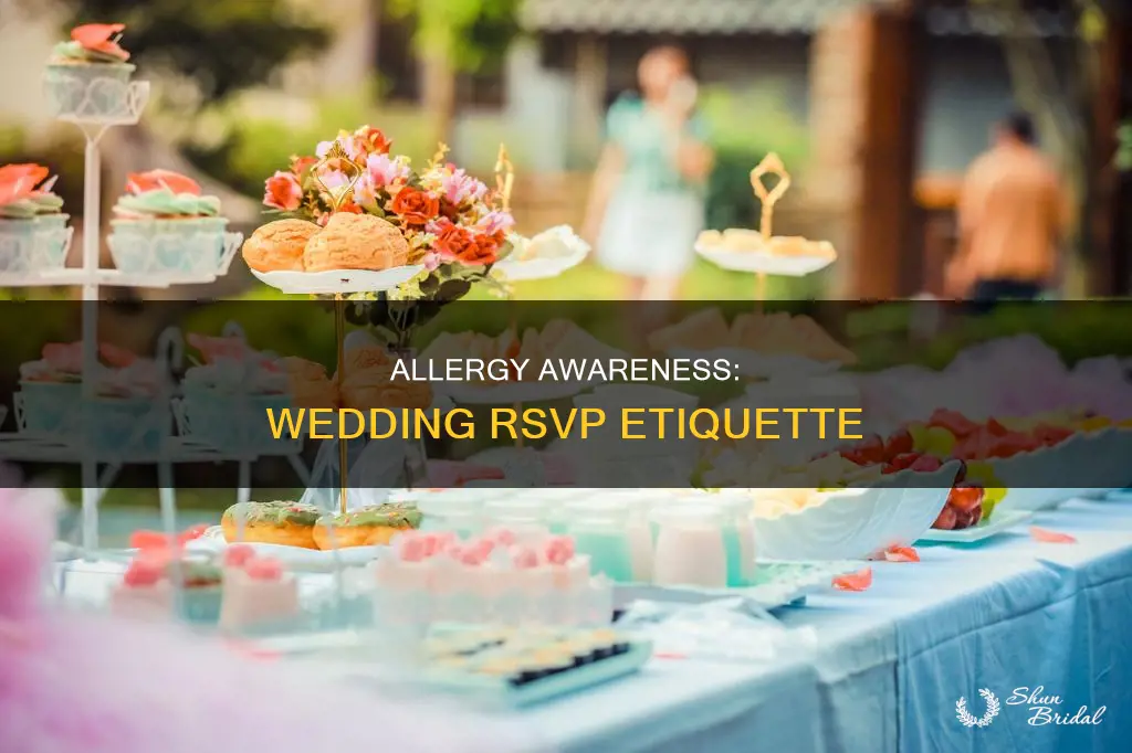 do you ask about allergies on wedding rsvp