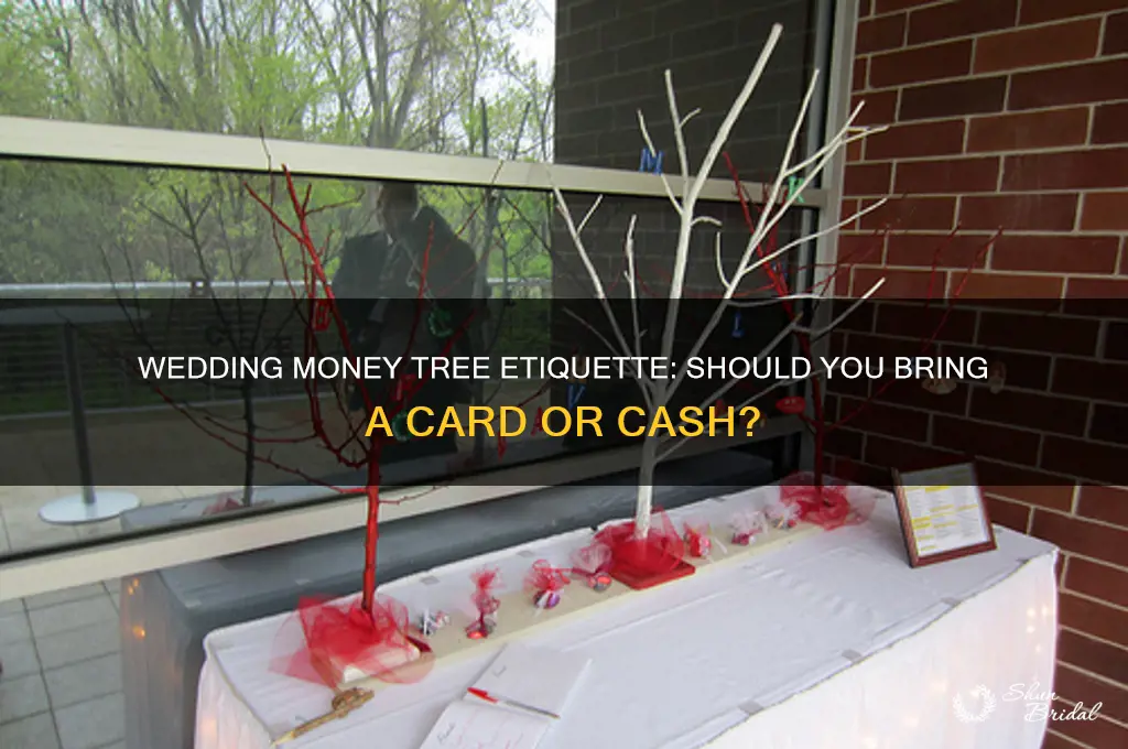 do you bring a card to a wedding money tree