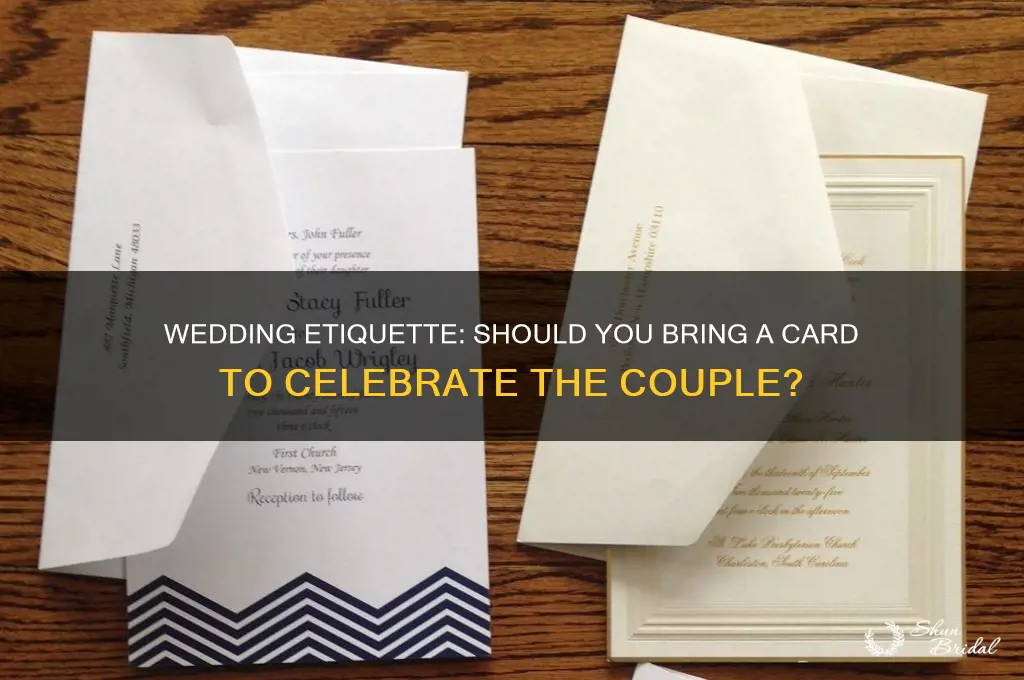 do you bring a card to a wedding