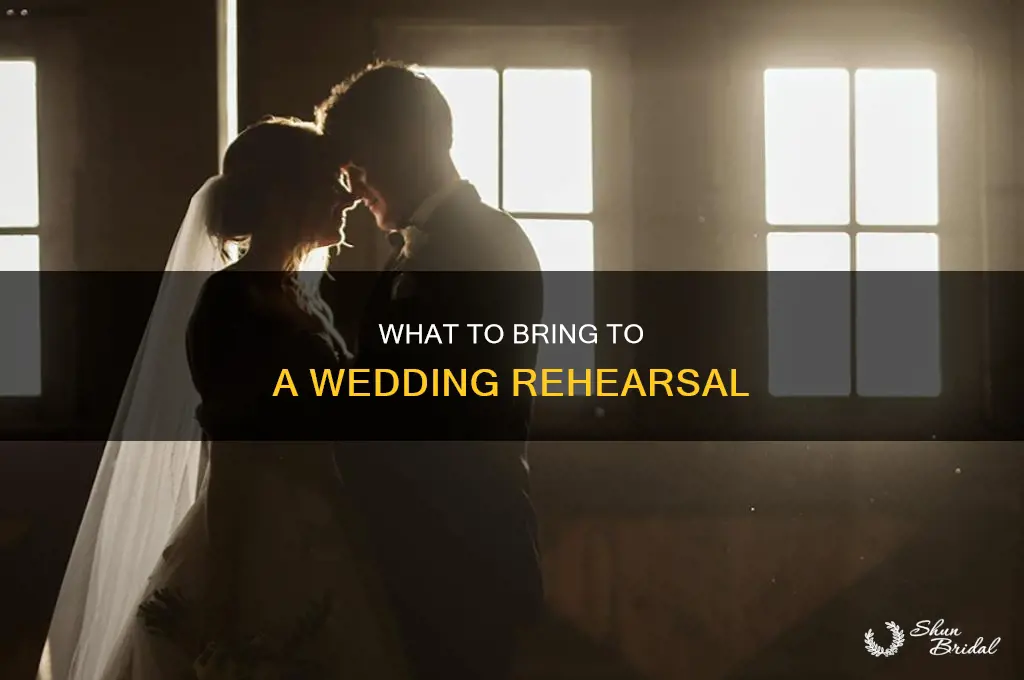 do you bring anything to a wedding rehearsal