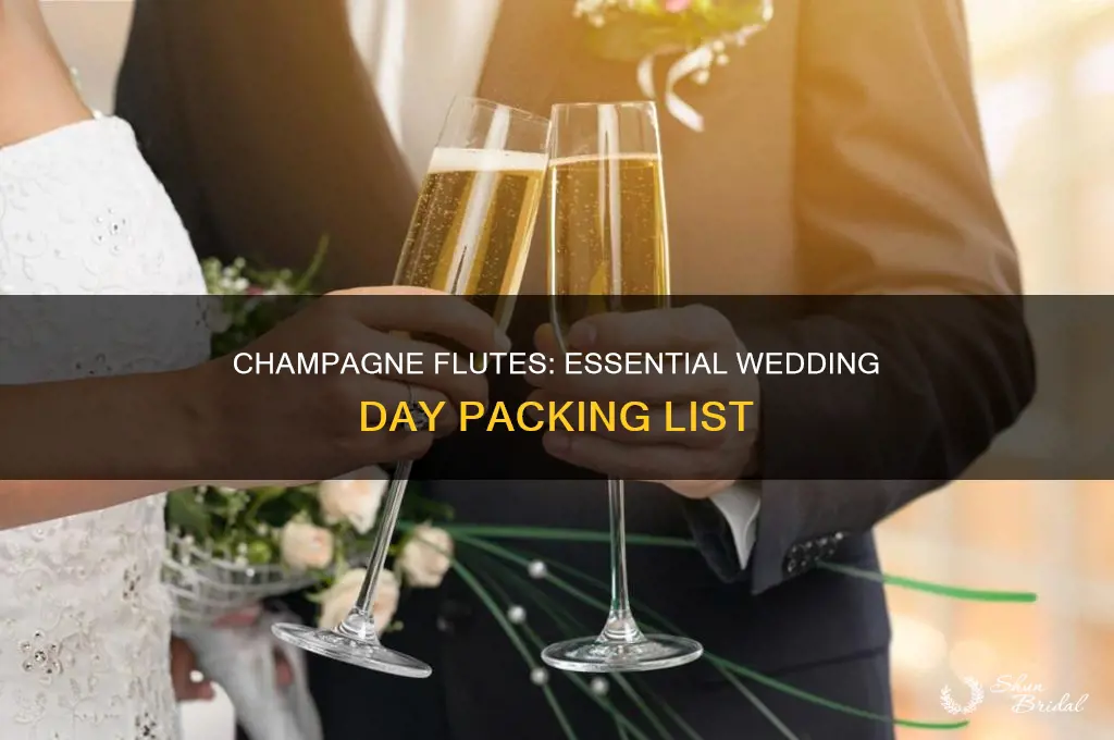 do you bring champagne flutes to wedding