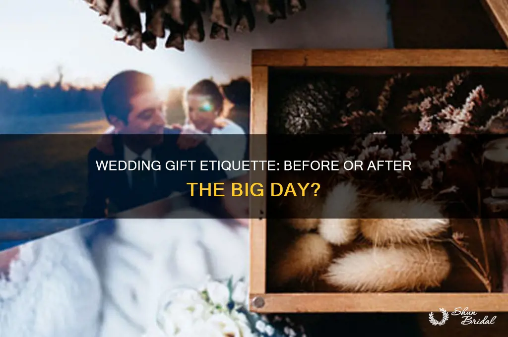 do you bring gifts to wedding or before