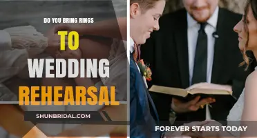 Wedding Rehearsal Rings: To Bring or Not to Bring?