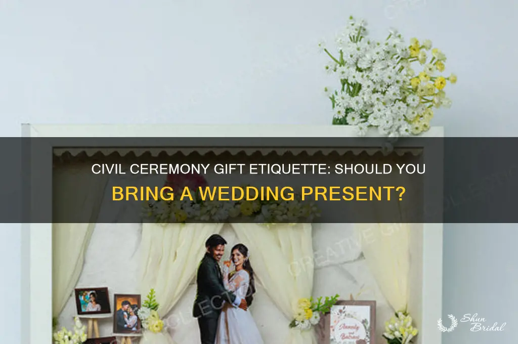 do you buy a wedding gift for a civil ceremony