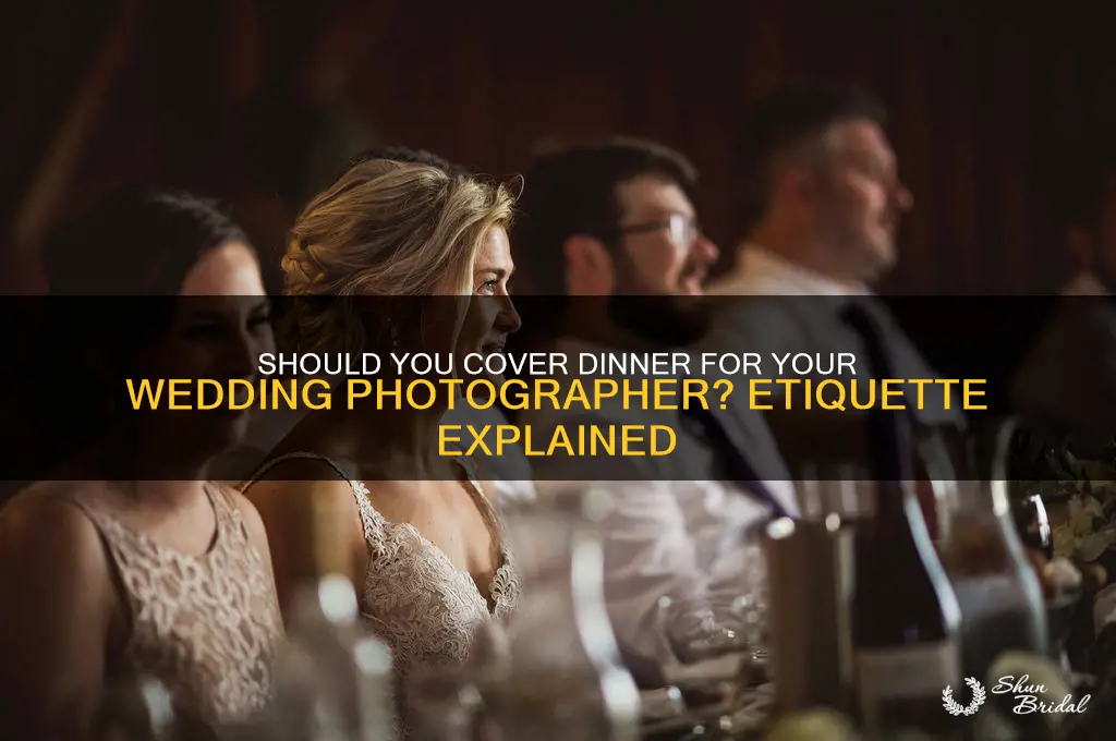 do you buy dinner for wedding photographer