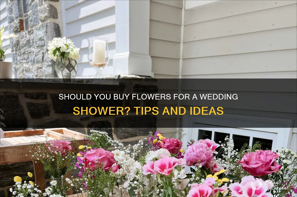do you buy flowers for wedding shower