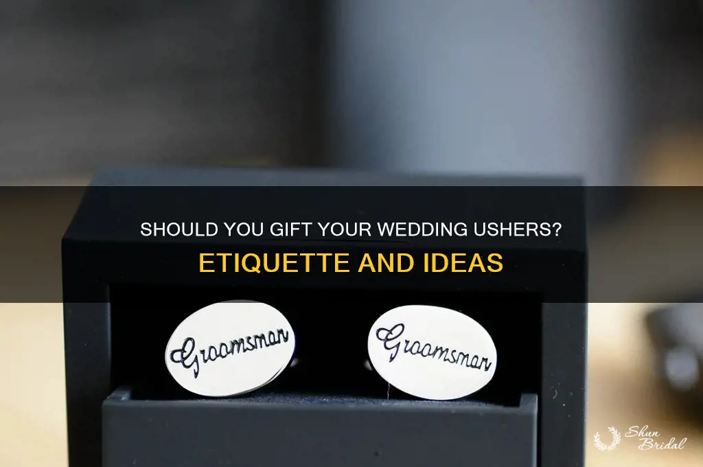 do you buy gifts for ushers in wedding