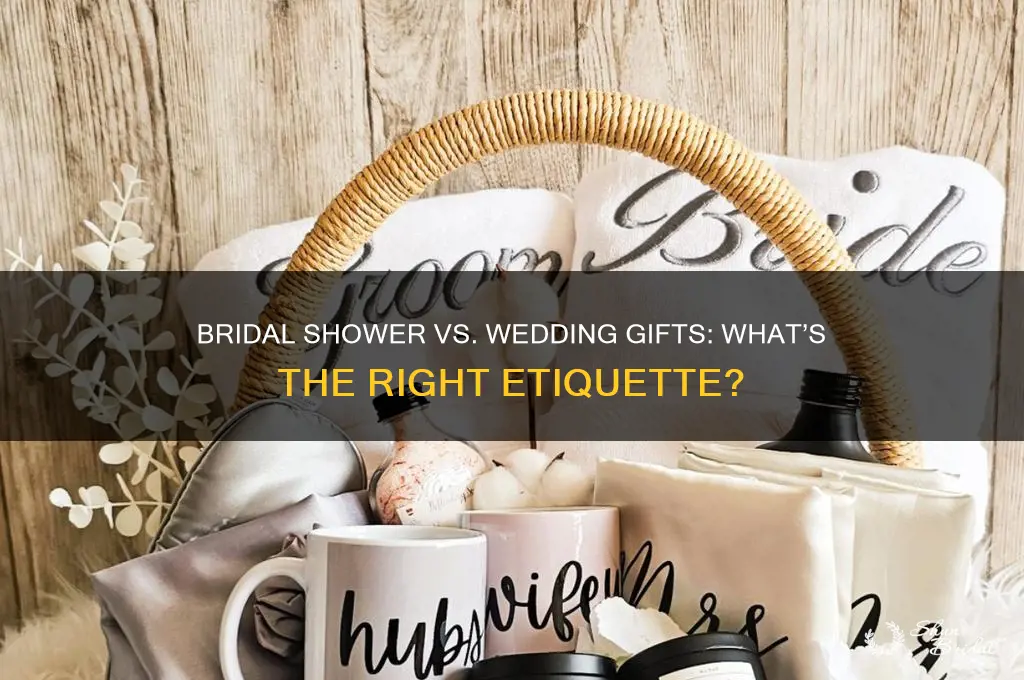 do you buy wedding presents for bridal shower and wedding