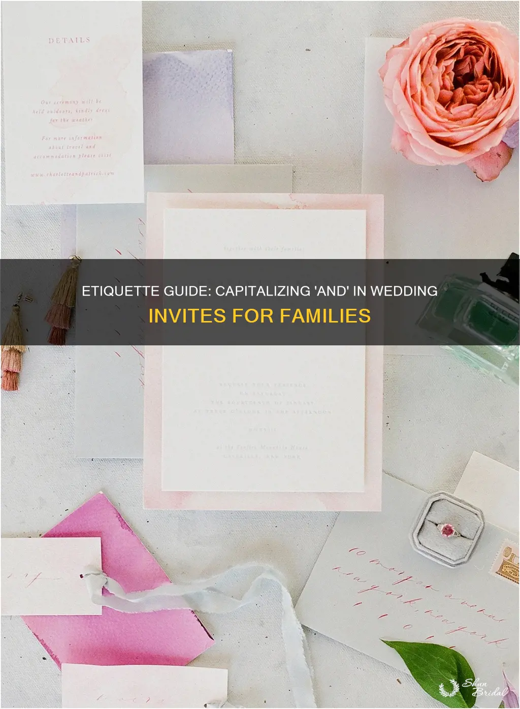 do you capitalize and family on wedding invitations