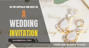 Capitalization Rules for Wedding Invitation Wording Etiquette