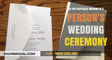 Capitalizing 'Wedding' in Personal Ceremony Invitations: Rules and Etiquette