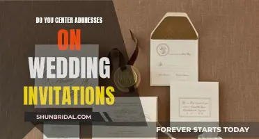 Addressing Etiquette: Centering Wedding Invitation Addresses