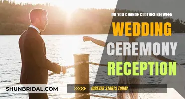 Should You Change Outfits Between Your Wedding Ceremony and Reception?