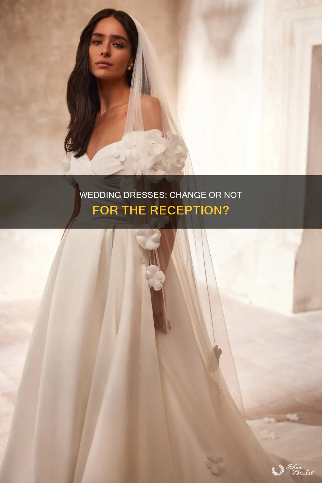 do you change out of wedding dress for reception