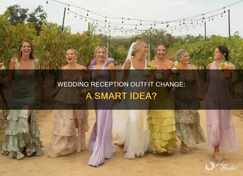 do you change outfits for wedding reception