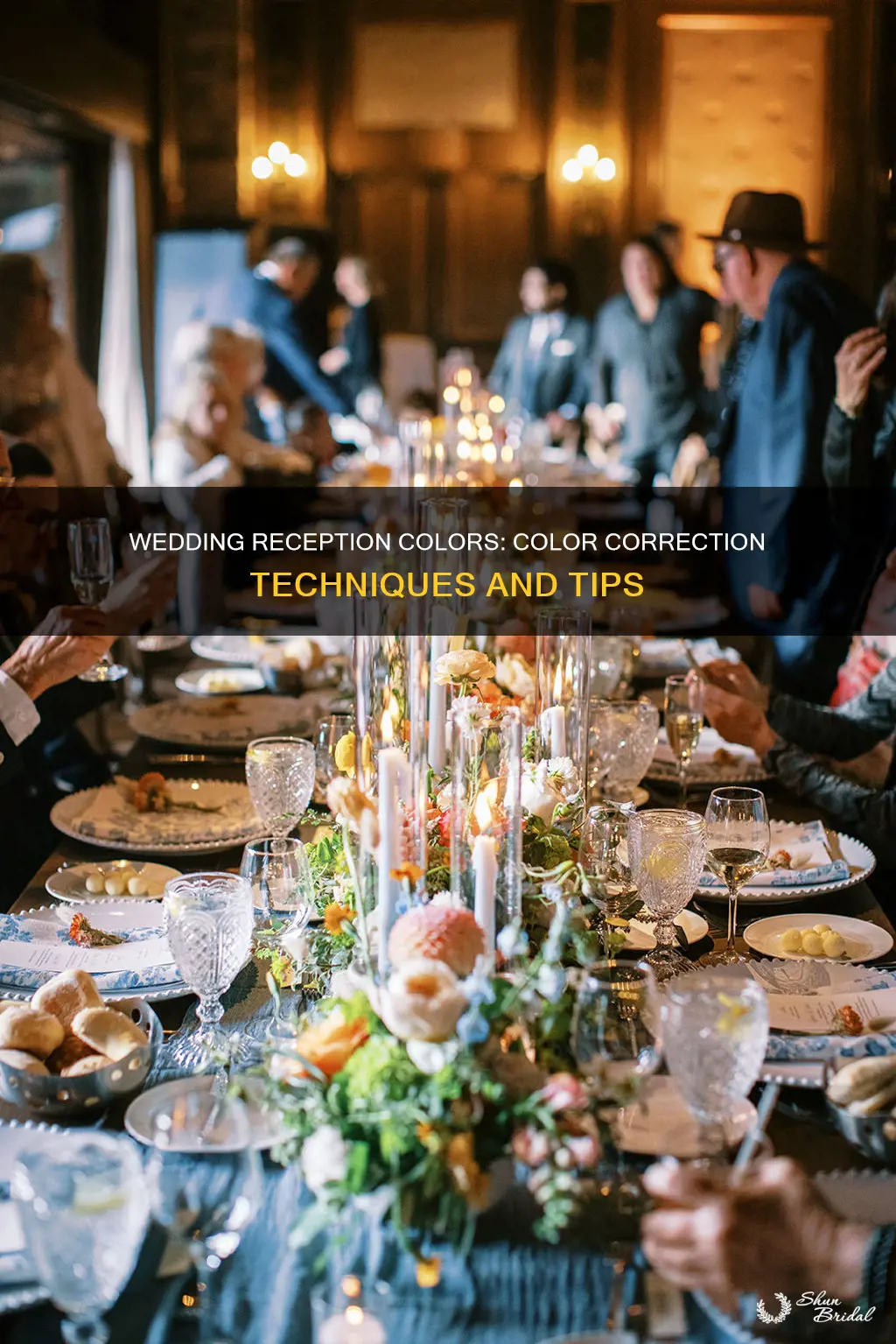 do you color correct wedding reception colors