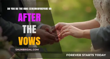 Ring Ceremony Timing: Before or After Wedding Vows?