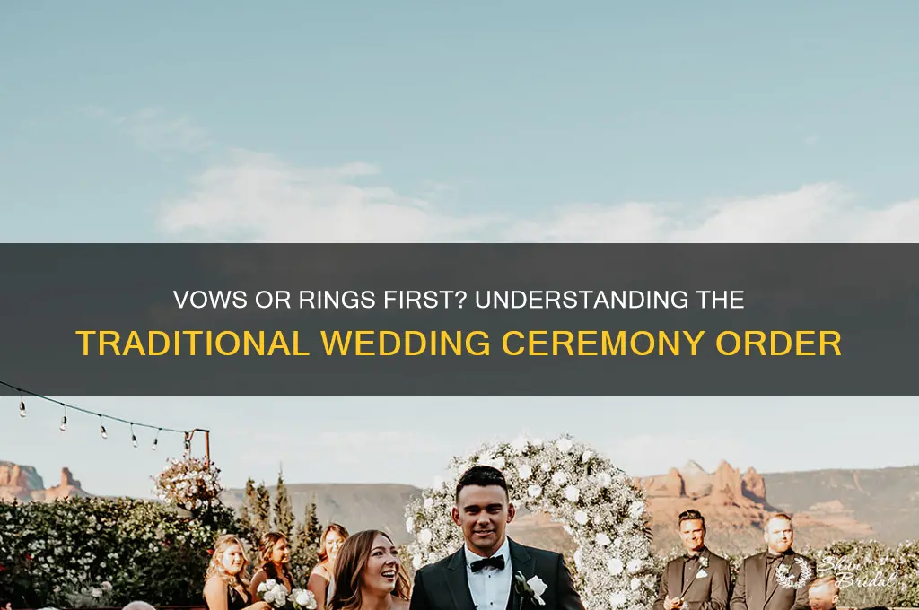 do you do vows first and then ring