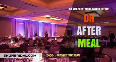 Toasts: Before or After the Wedding Feast?