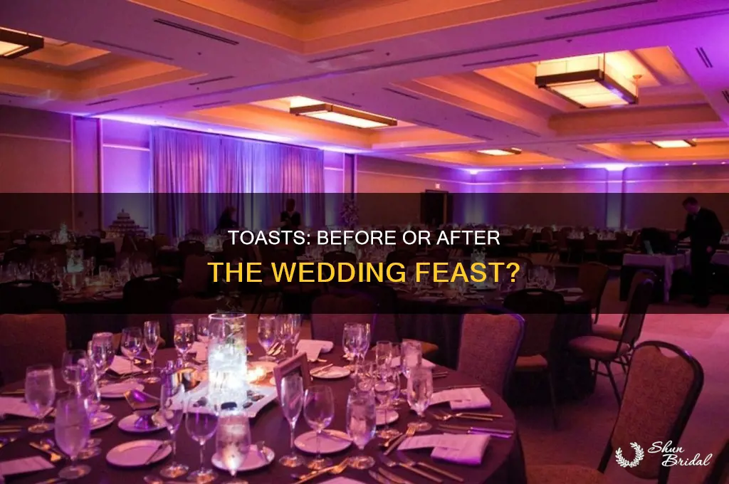 do you do wedding toasts before or after meal