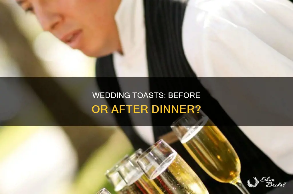 do you do wedding toats beforee or after eating