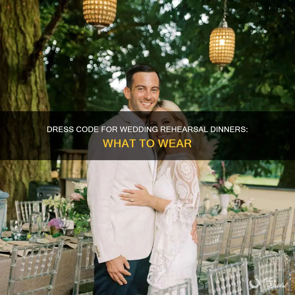 do you dress up for a wedding rehearsal dinner